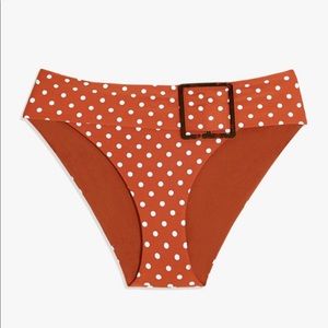 WeWoreWhat Annie Polka Dot Bottoms Belt NWT $110